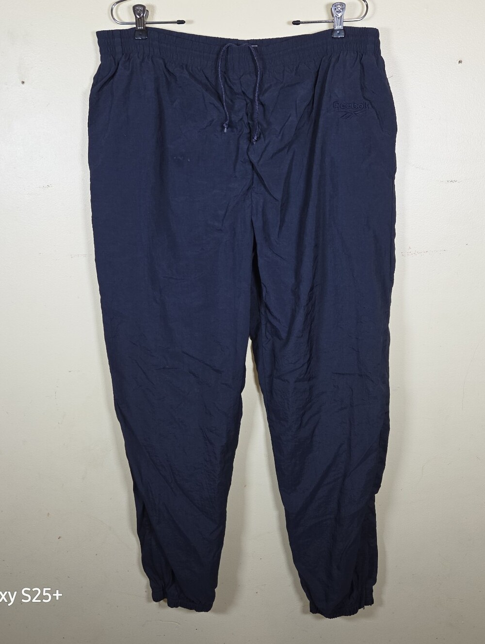 Reebok Windbreaker Pants Track Pants Nylon Shell Large VTG 90s Streetwear Skate